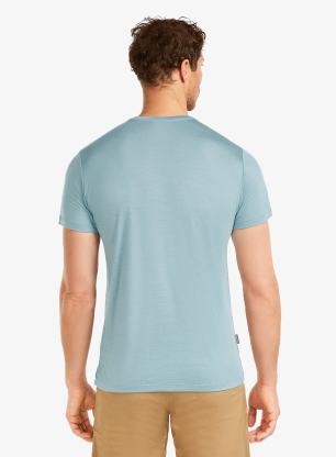 Tričko s potlačou Icebreaker Merino 125 Cool-Lite Sphere SS Tee Across - flint blue