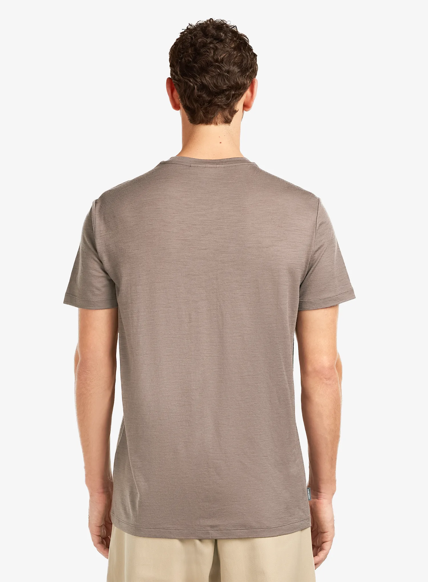 Tričko s potlačou Icebreaker Merino 150 Tech Lite SS Tee Elev Line - porcini