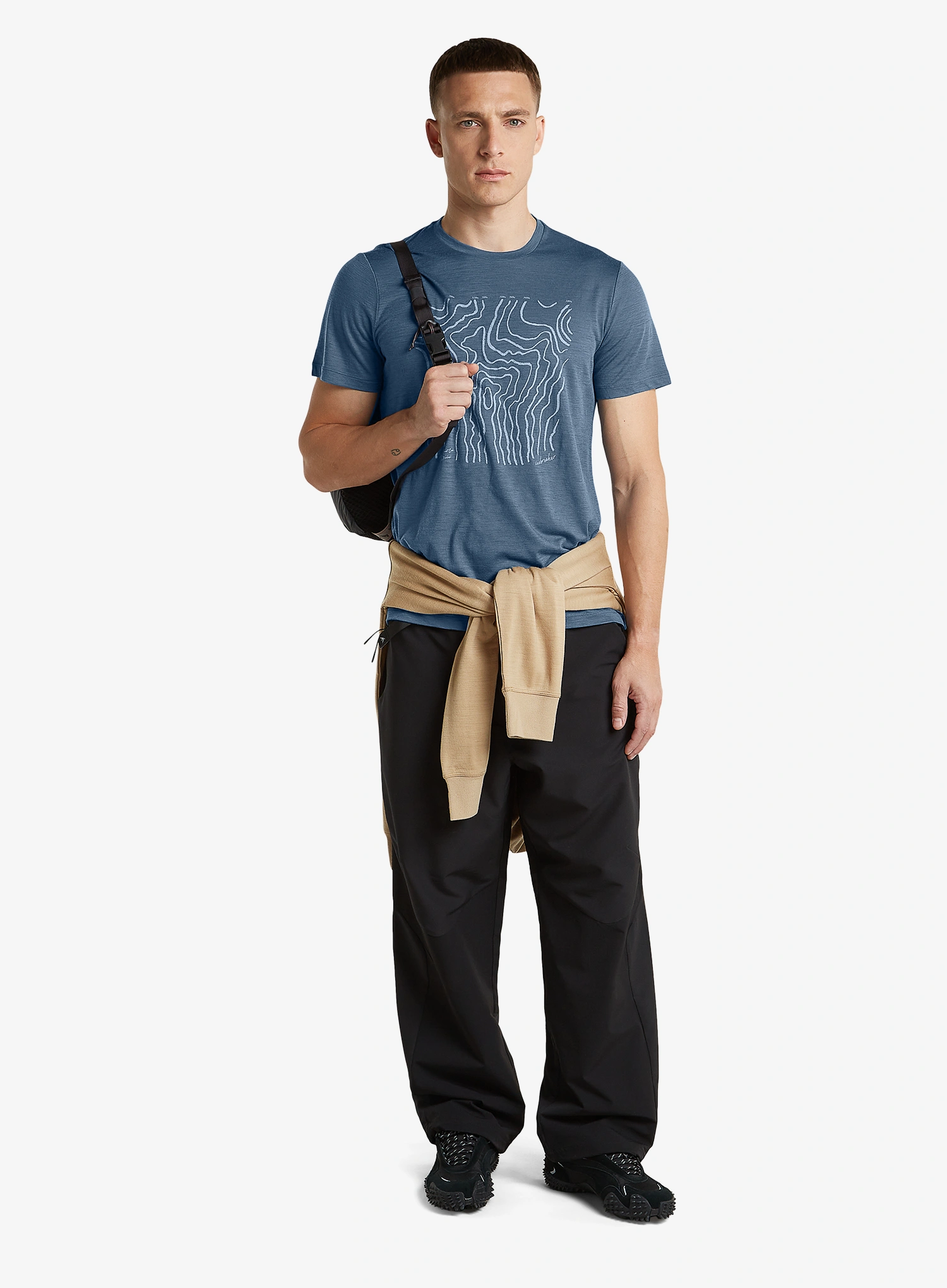 Tričko s potlačou Icebreaker Merino 150 Tech Lite SS Tee Great Heights - dawn