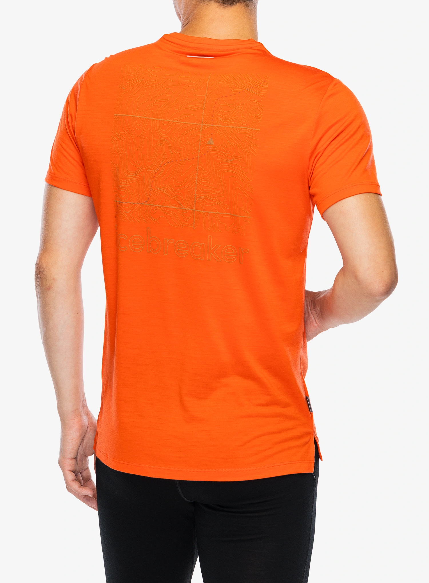 Tričko s potlačou Icebreaker Merino Blend 125 Cool-Lite Sphere SS Tee Trail - fervid