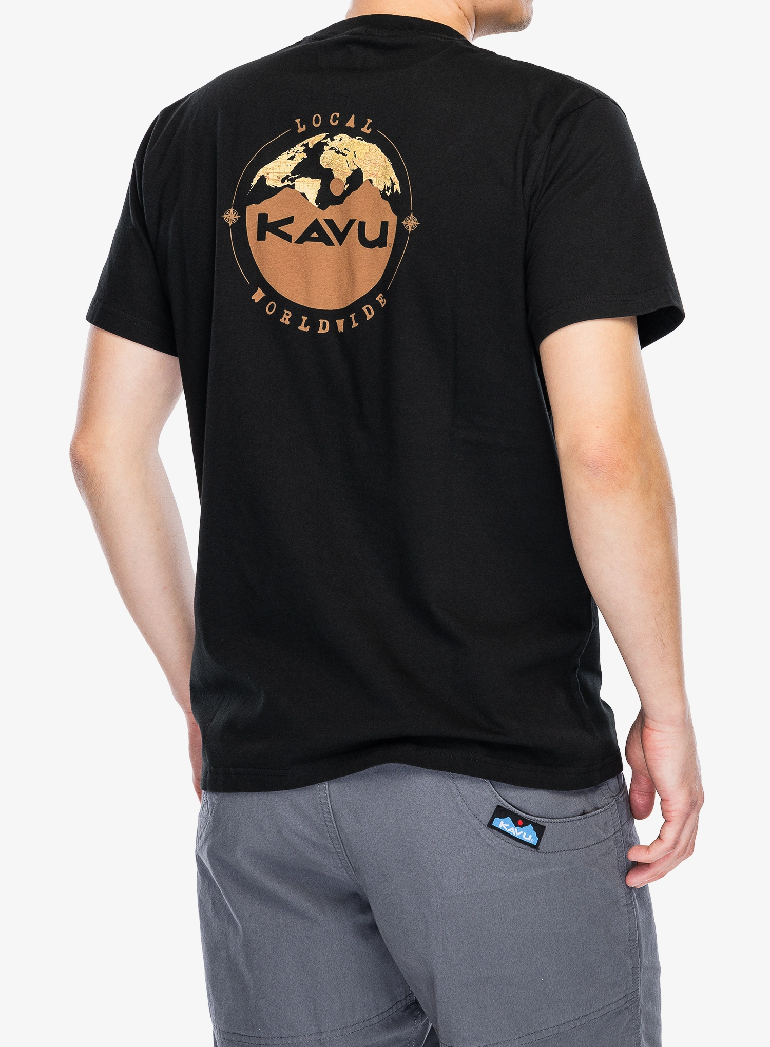 Tričko s potlačou Kavu Globalize - black
