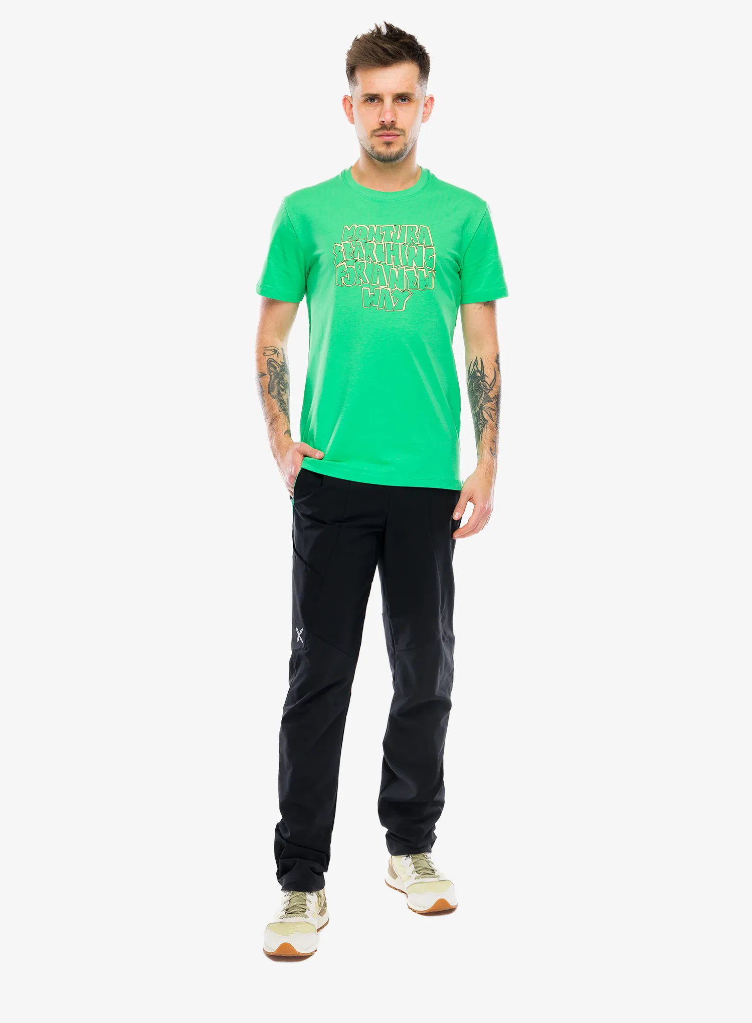 Tričko s potlačou Montura Knots T-Shirt - vibe green