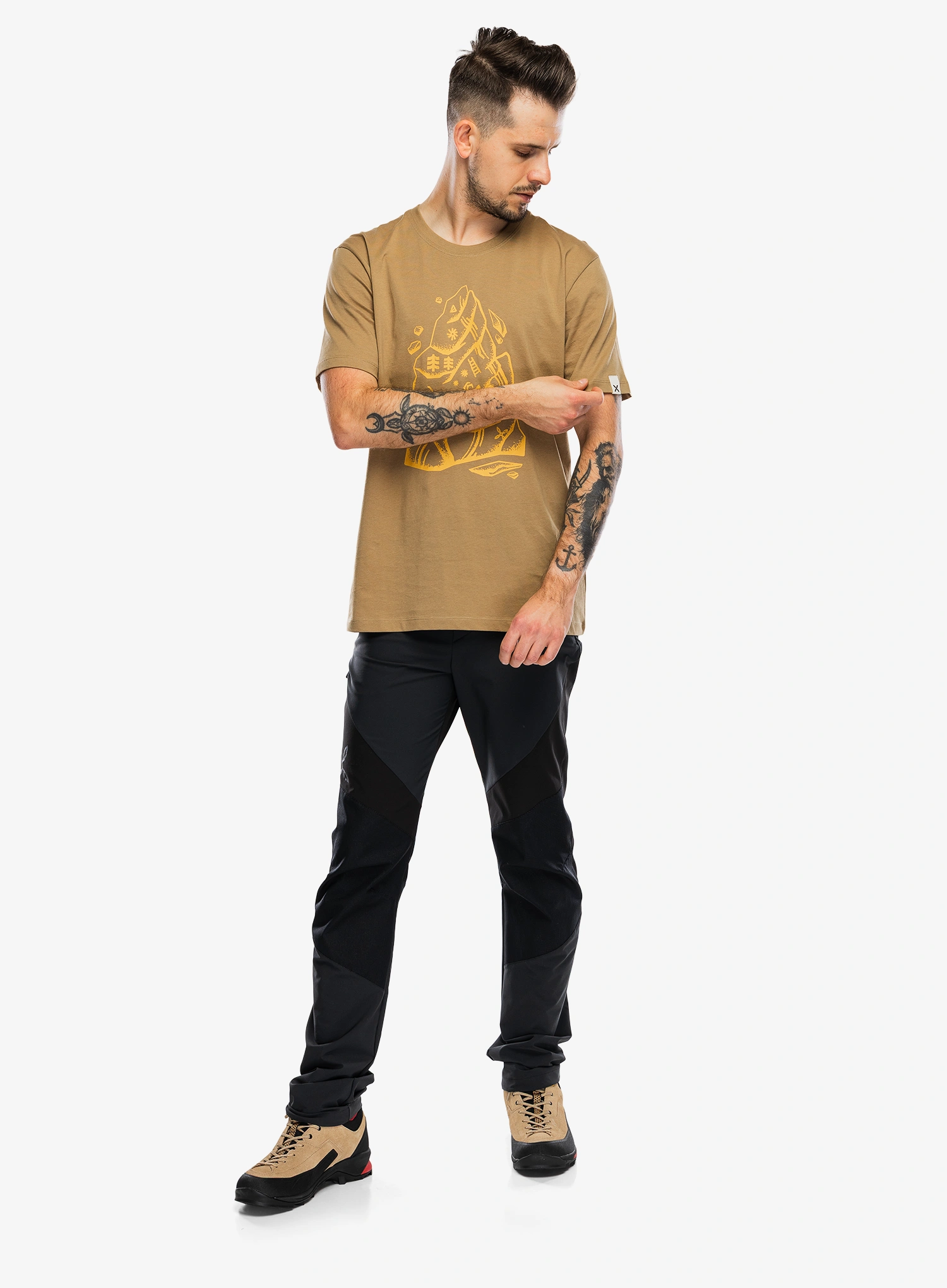 Tričko s potlačou Montura Spire T-Shirt - desert beige