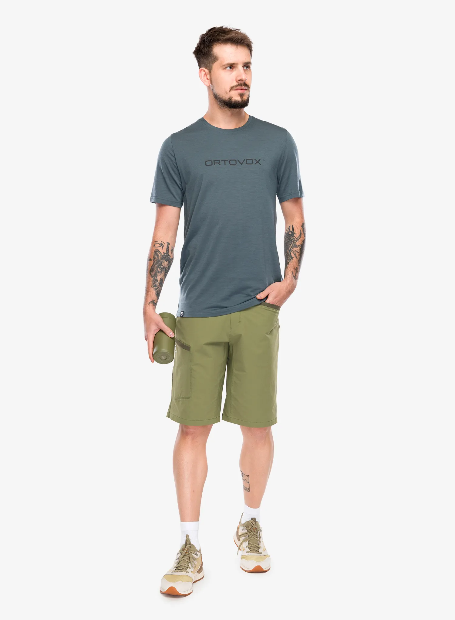 Tričko s potlačou Ortovox 150 Cool Brand TS - dark arctic grey