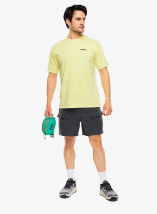 Tričko s potlačou Patagonia P-6 Logo Responsibili-Tee - outline/lemon zest