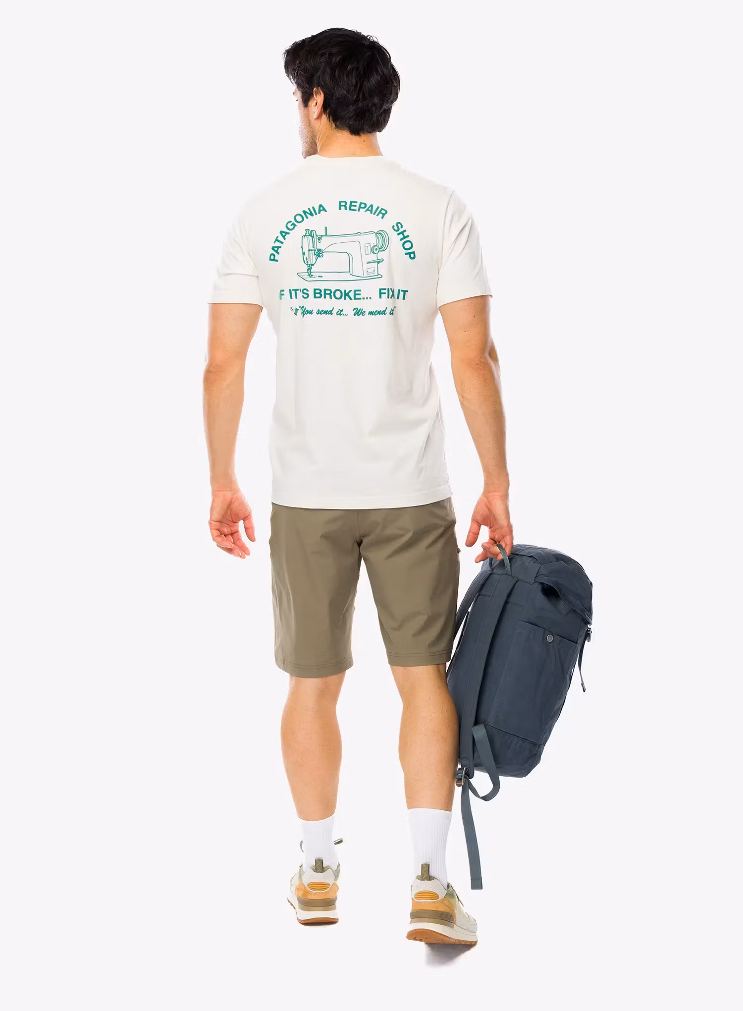 Tričko s potlačou Patagonia Repair Shop T-Shirt - undyed natural