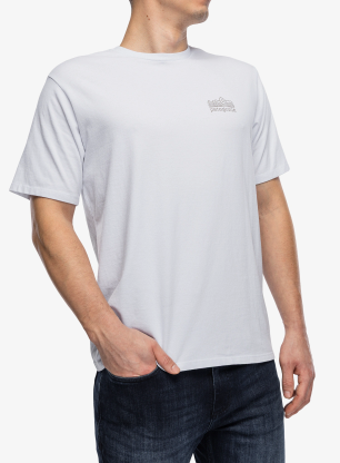 Tričko s potlačou Patagonia Strataspire Responsibili-Tee - white
