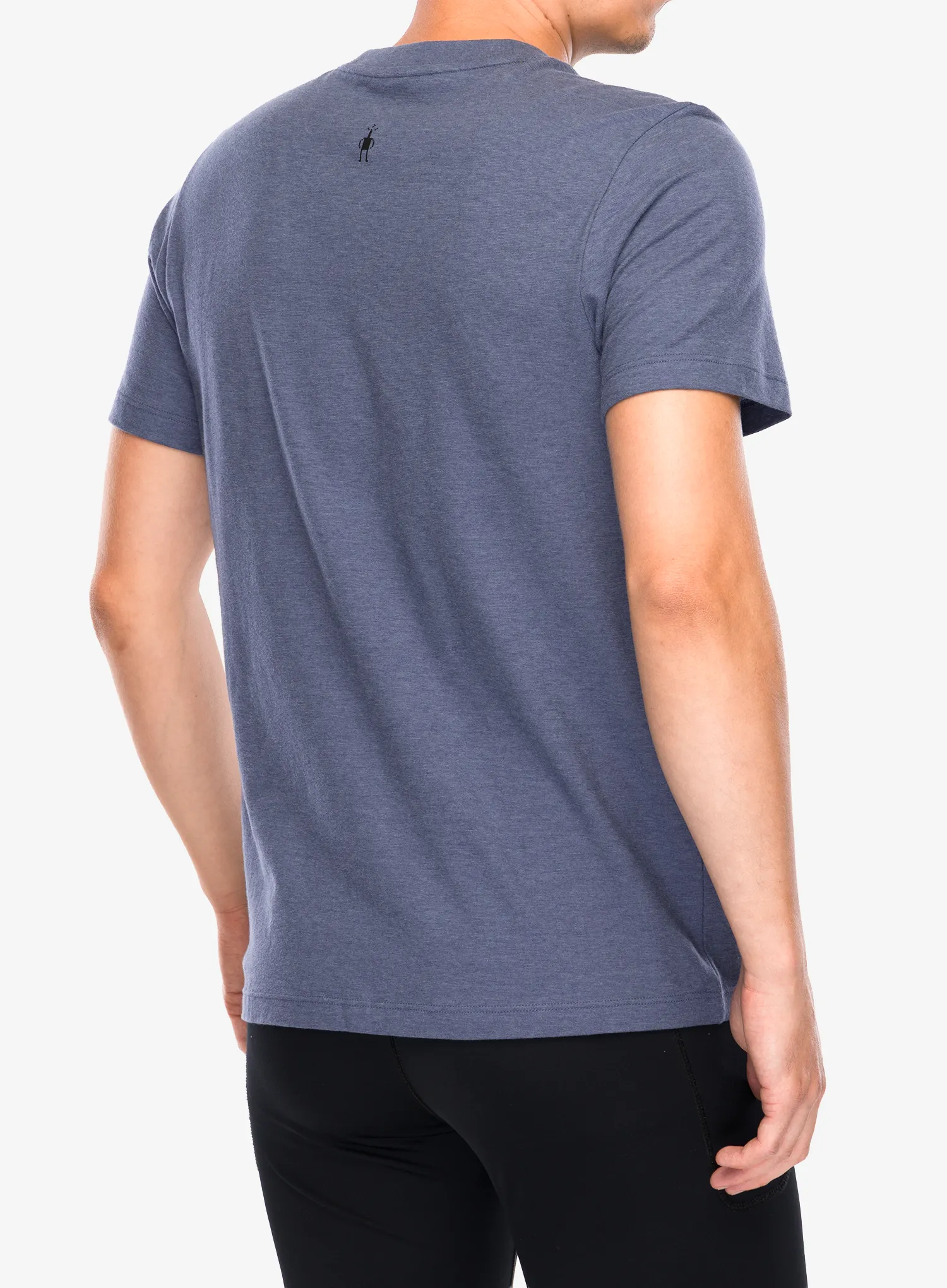 Tričko s potlačou Smartwool Alpine A-Frame Short Sleeve Graphic Tee - nightfall blue