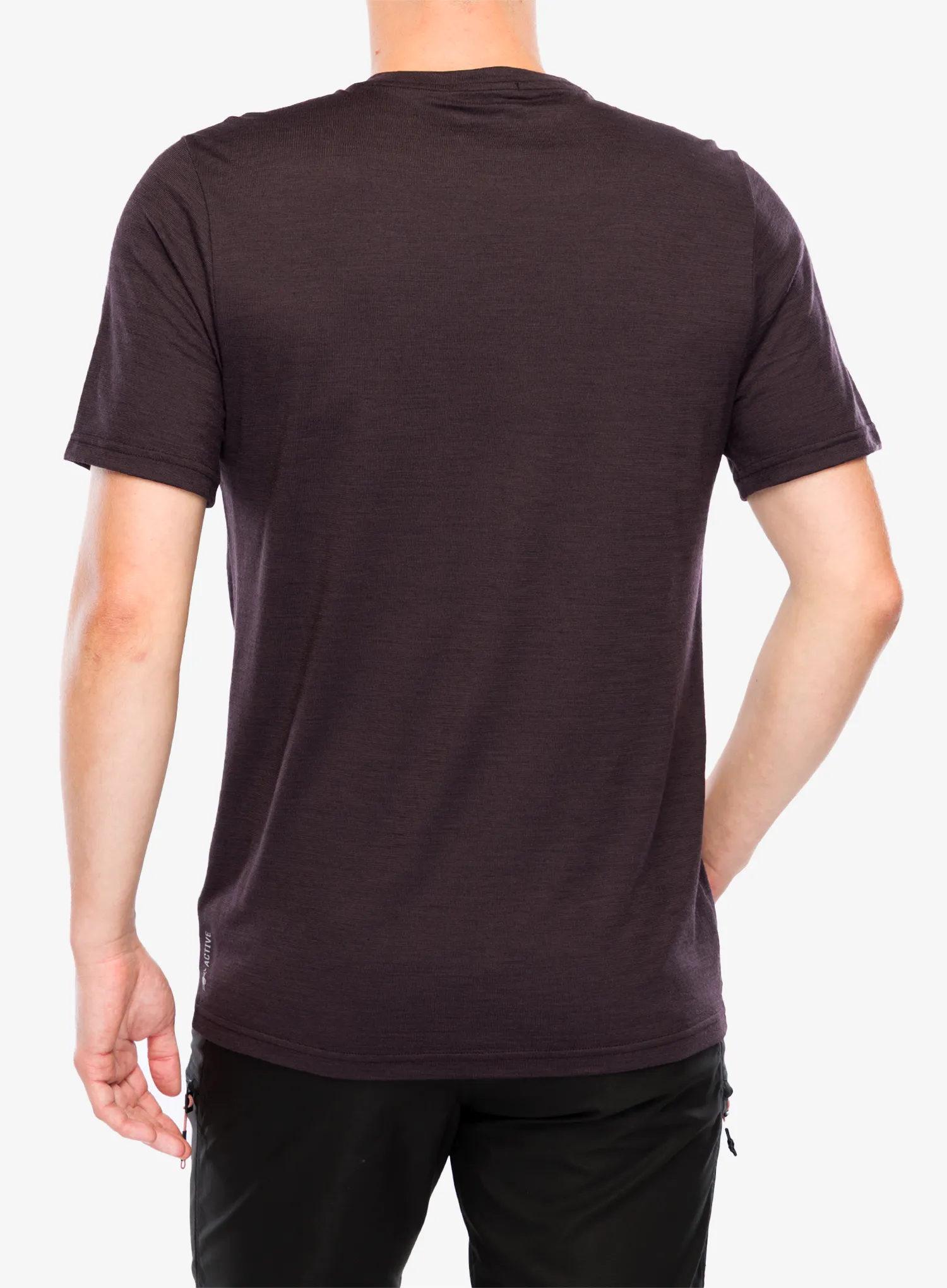 Tričko s potlačou Smartwool Peak Energy Active Short Sleeve Graphic Tee - mink heather