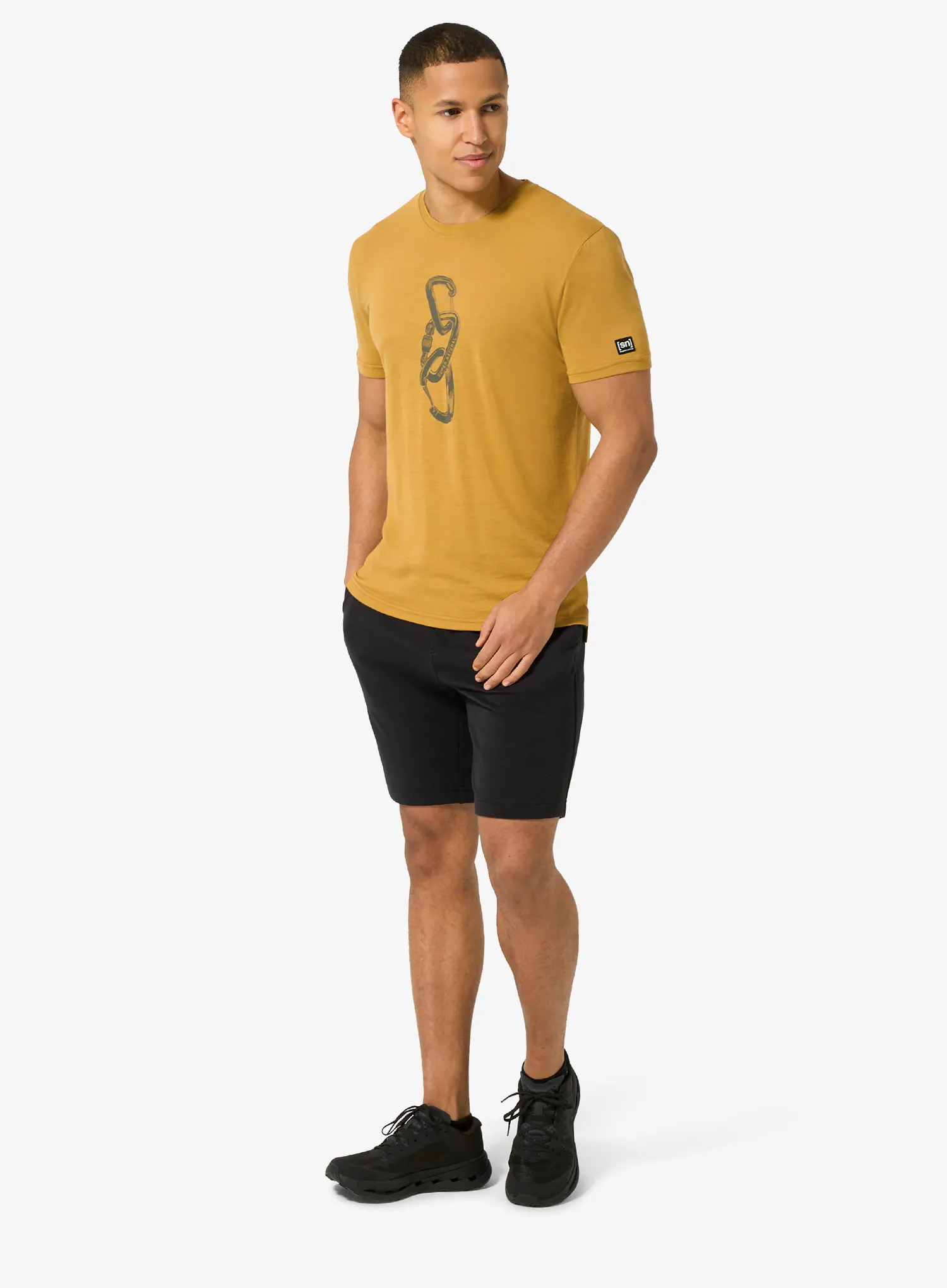 Tričko s potlačou Super.natural Carabineri Tee - dried tobacco/c.mere grey mel