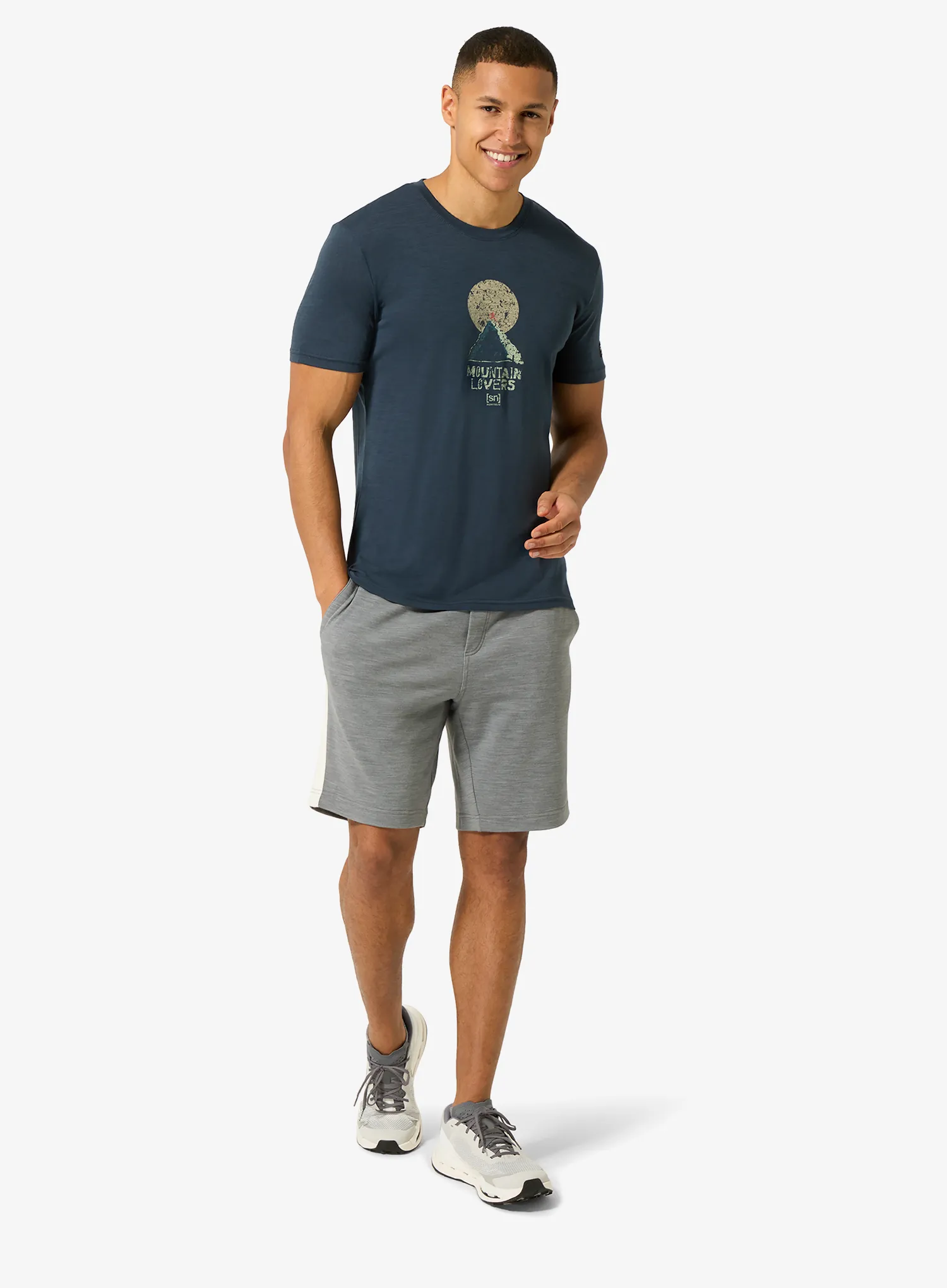 Tričko s potlačou Super.natural No Map Tee - blueberry/various