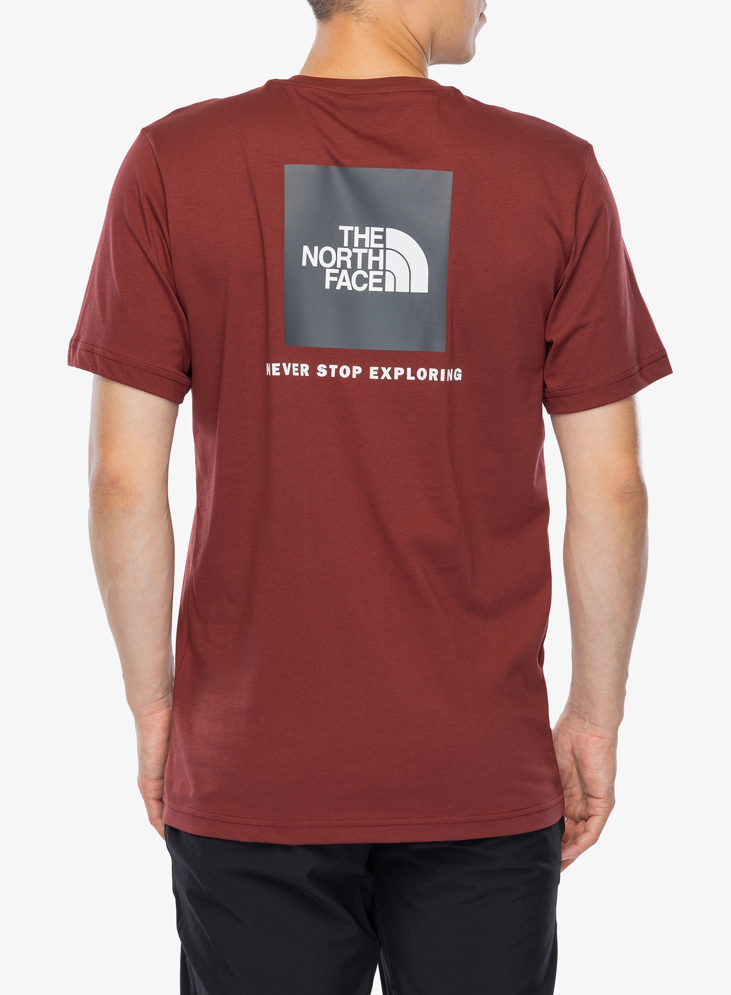 Tričko s potlačou The North Face S/S Redbox Tee - sumac/asphalt grey