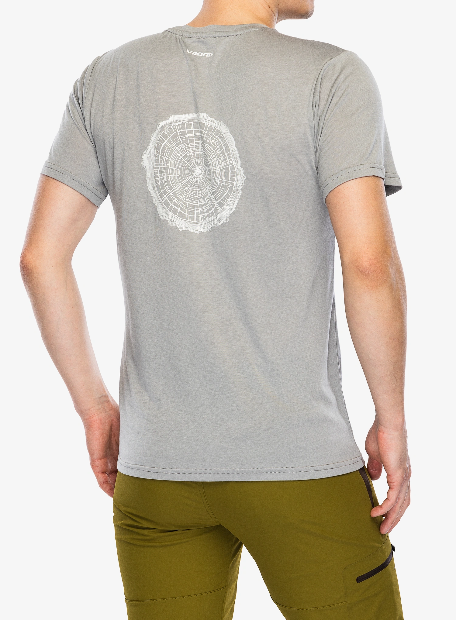 Tričko s potlačou Viking Rune Bamboo - light grey