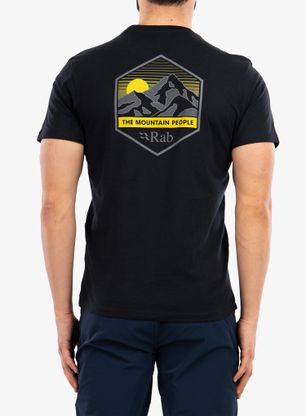 Bavlnené tričko Rab Stance Mountain Peak Tee - beluga