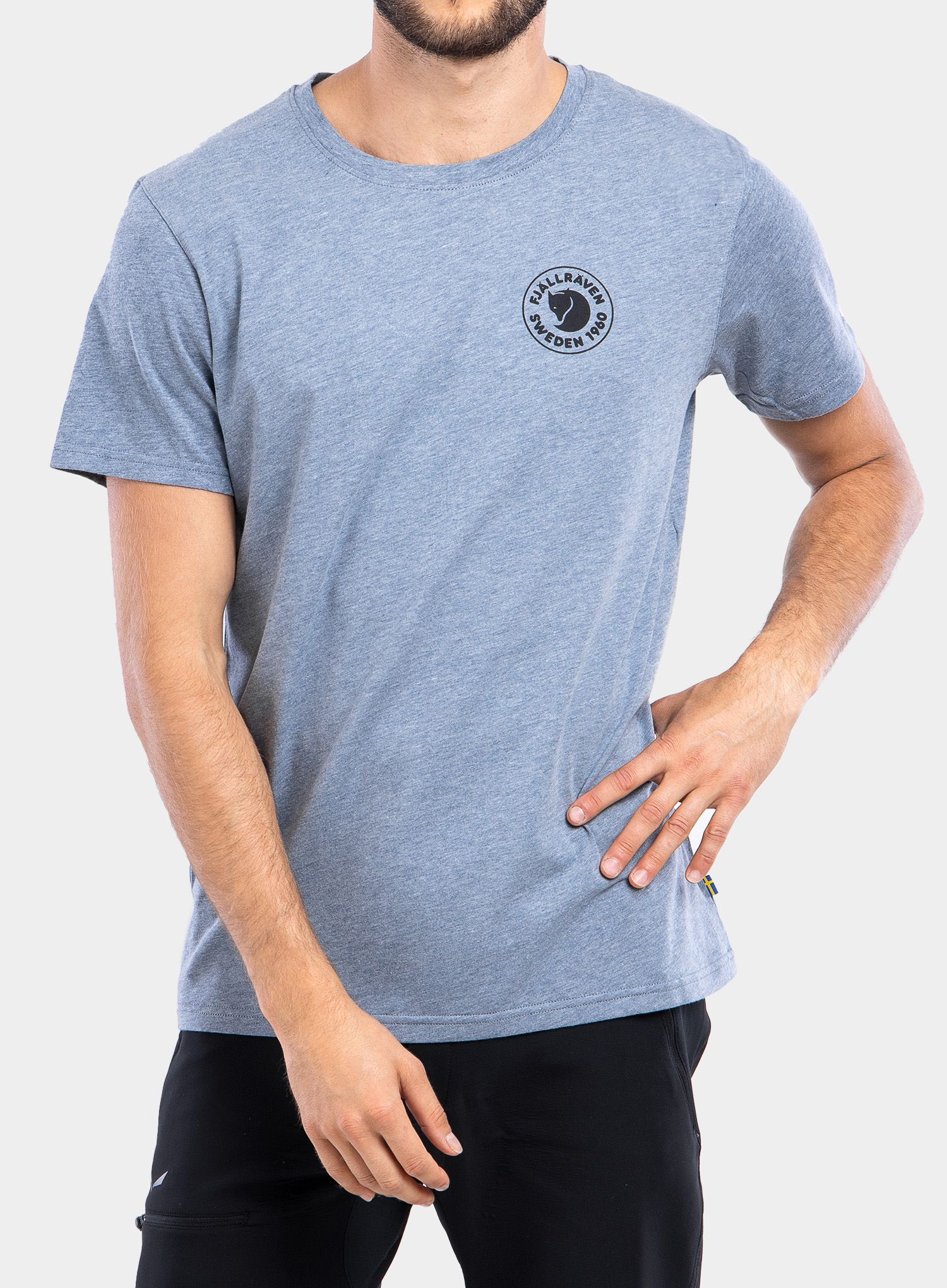 Pánske tričko Fjallraven 1960 Logo T-Shirt - uncle blue melange