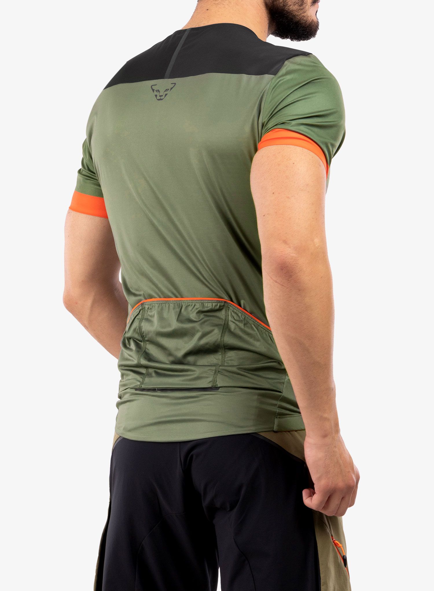 Cyklistické tričko Dynafit Ride Light 1/2 Zip S/S Tee - winter moss