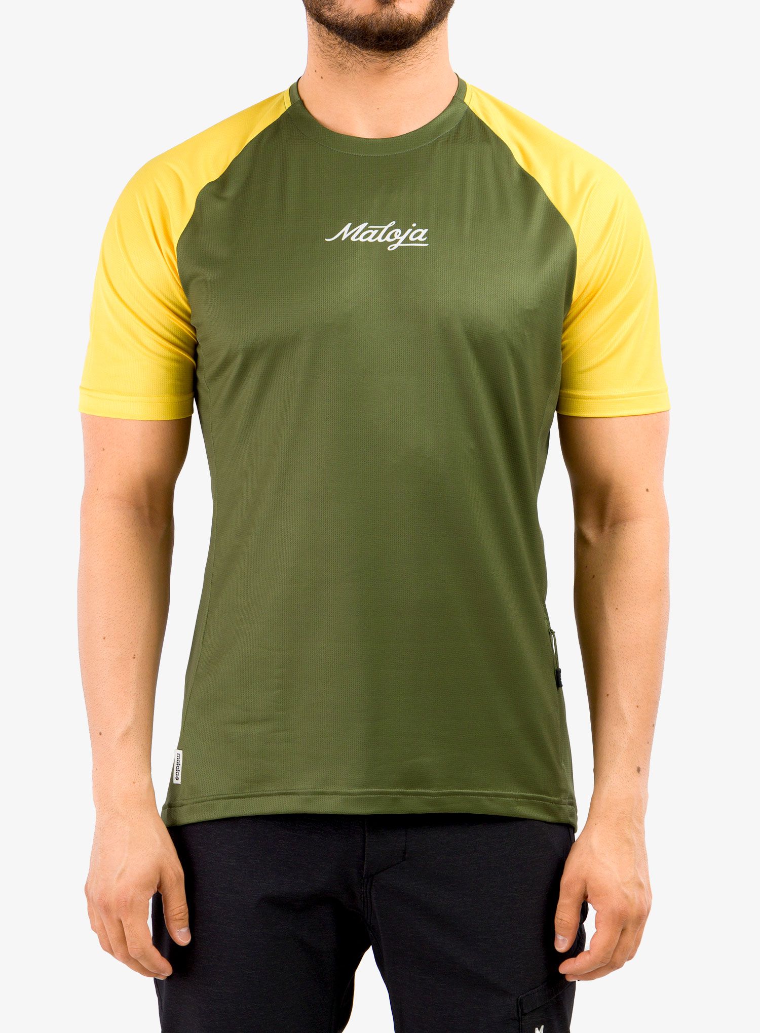 Cyklistické tričko Maloja Dentro Multi - moss multi