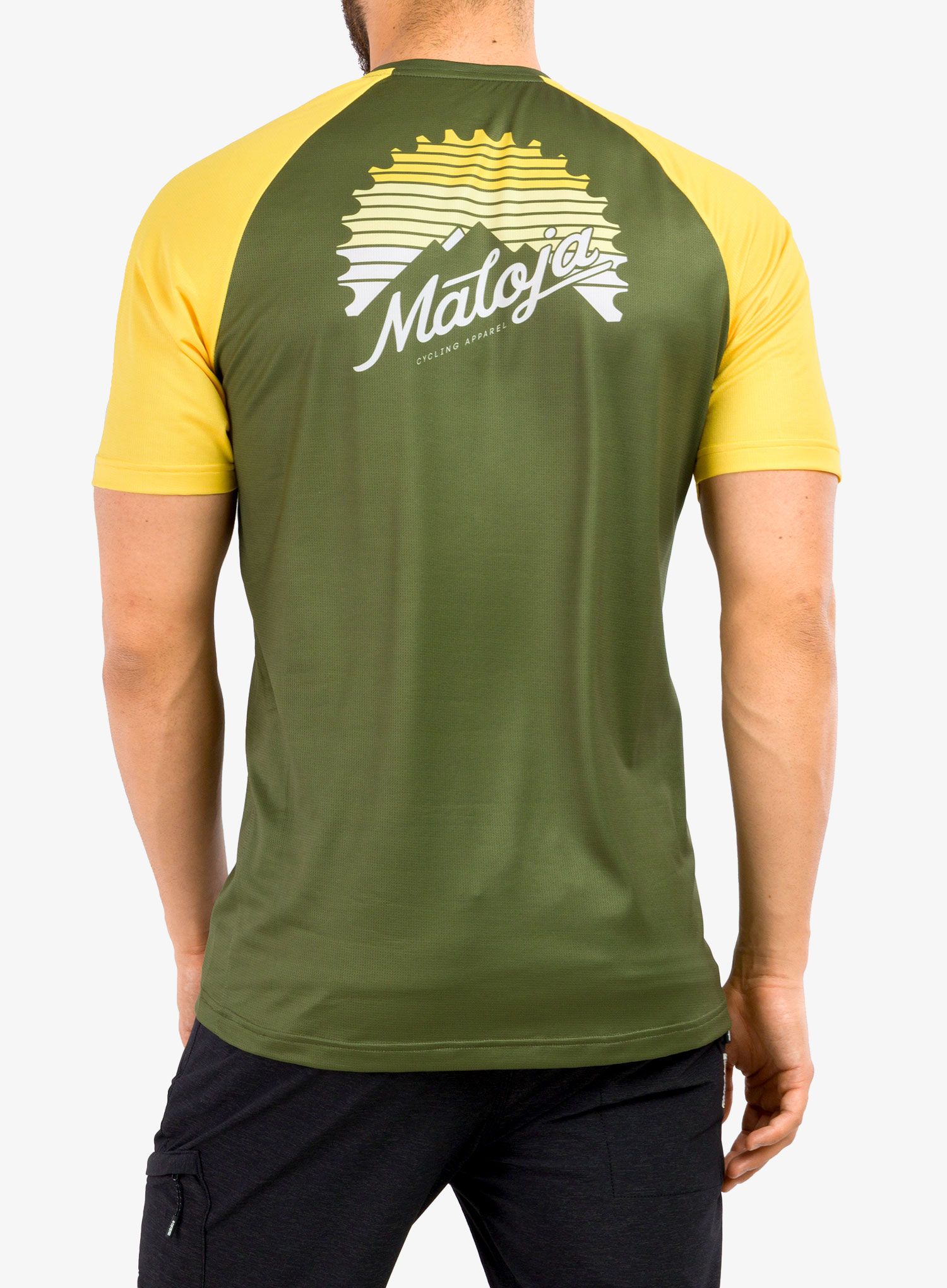 Cyklistické tričko Maloja Dentro Multi - moss multi