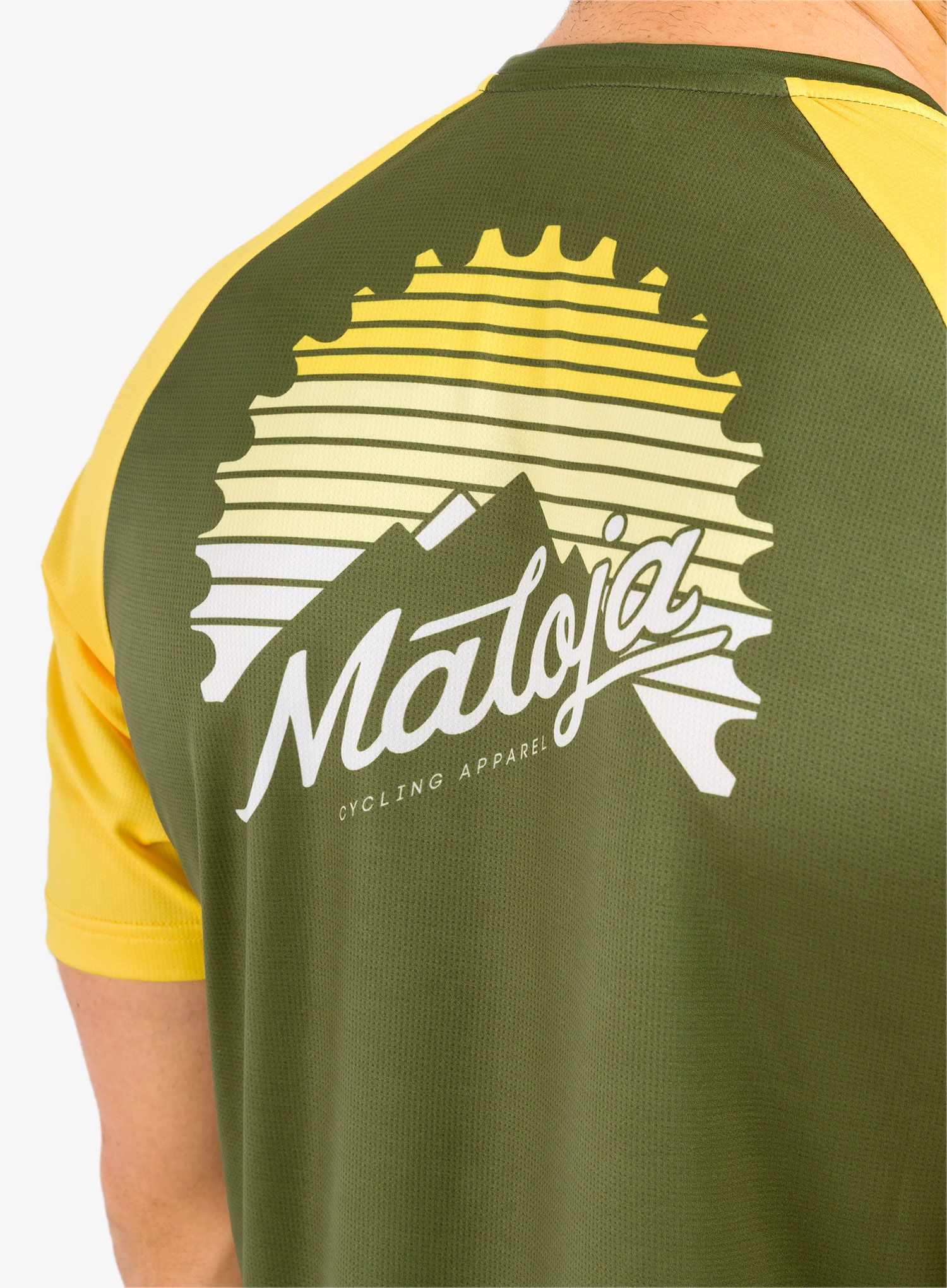 Cyklistické tričko Maloja Dentro Multi - moss multi