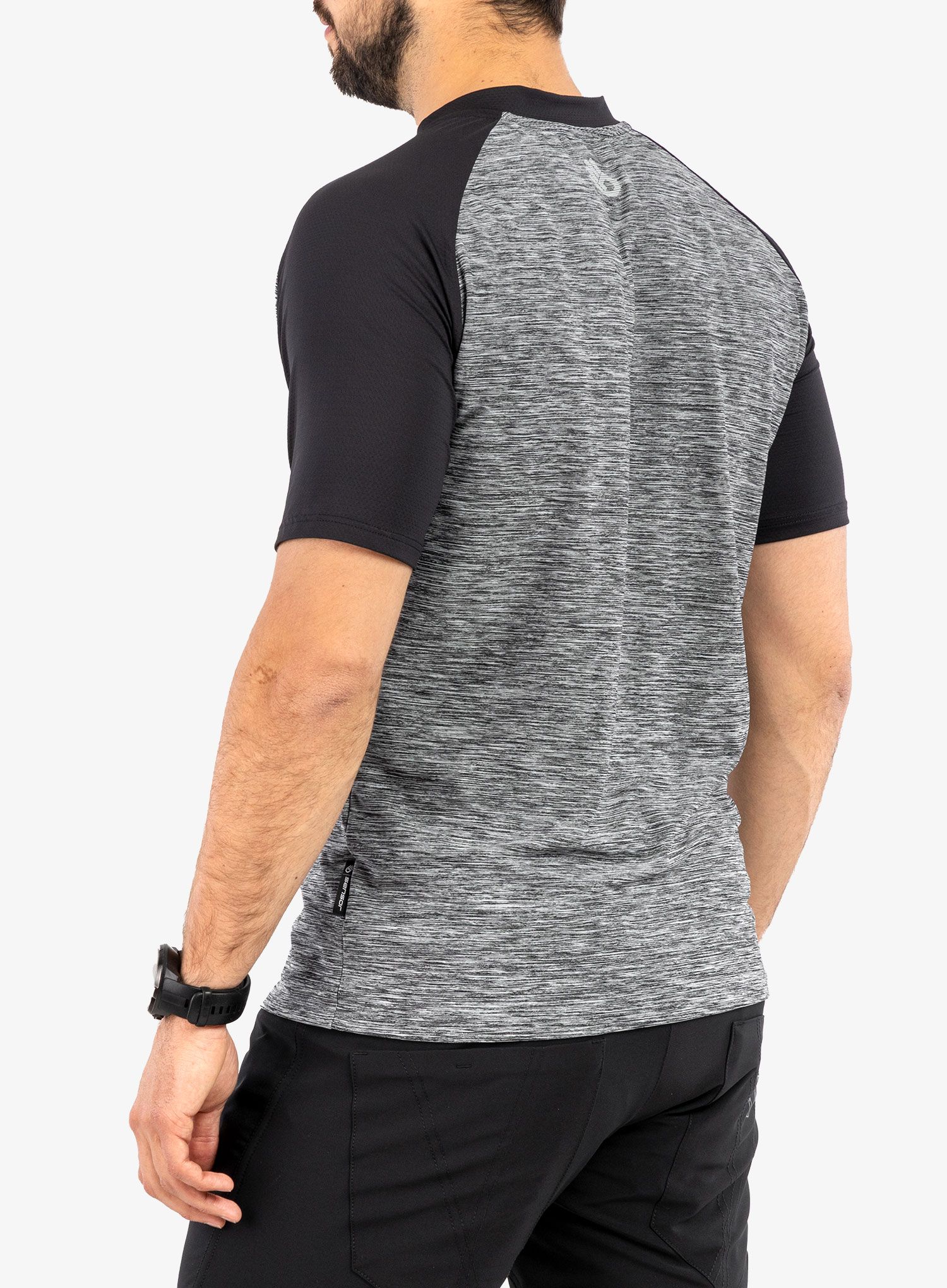 Cyklistické tričko Sensor Charger Jersey SS - grey/black