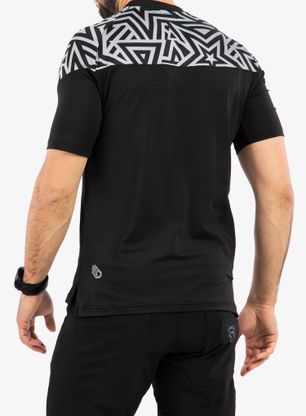 Cyklistické tričko Sensor Helium Jersey S/S - black/stars