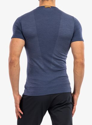 Pánske tričko Salewa Zebru Medium Warm Amr T-Shirt - dark denim