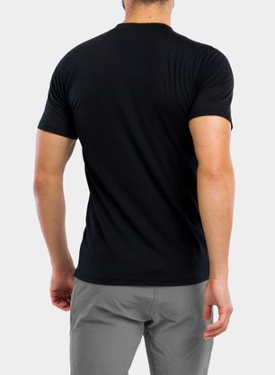 Pánske tričko Sensor Merino Active PT Tee S/S - black mountains