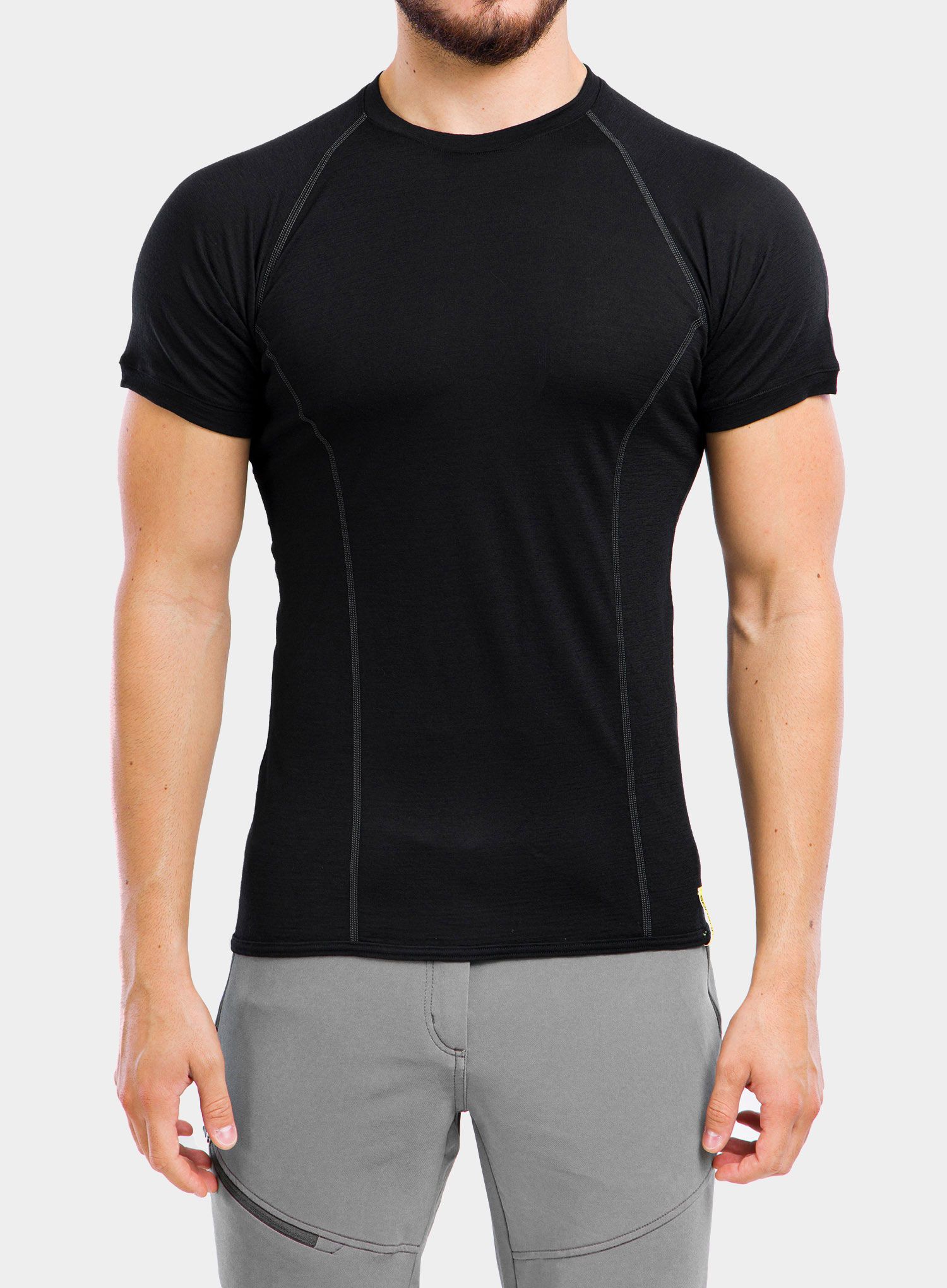 Funkčné tričko Sensor Merino Active Tee S/S - black