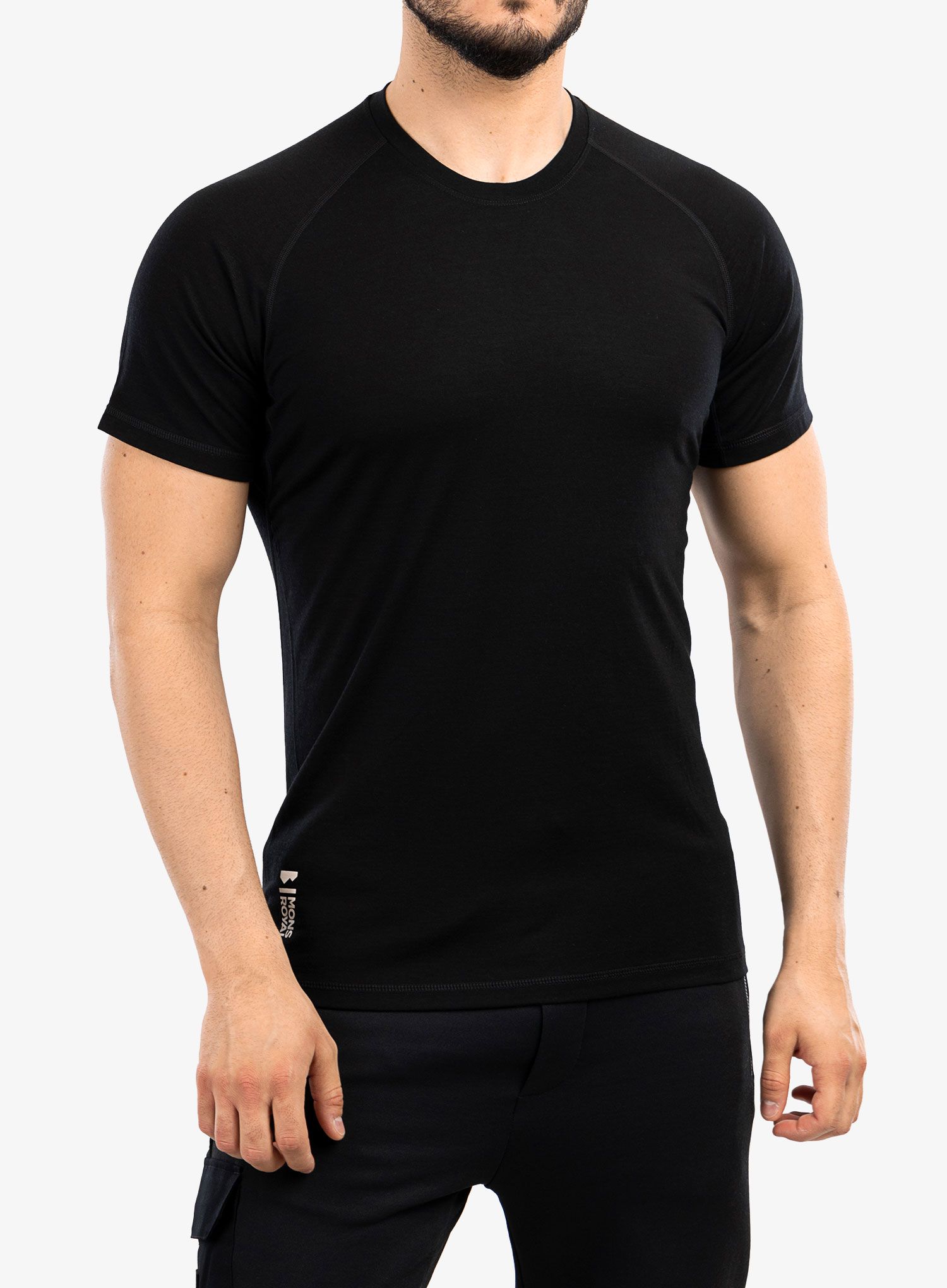 Pánske funkčné tričko Mons Royale Temple Tech T-Shirt - black