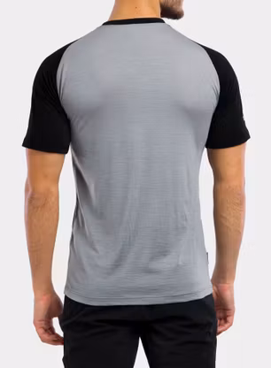 Merino tričko pánske Sensor Merino Active PT Tee S/S - grey adventure
