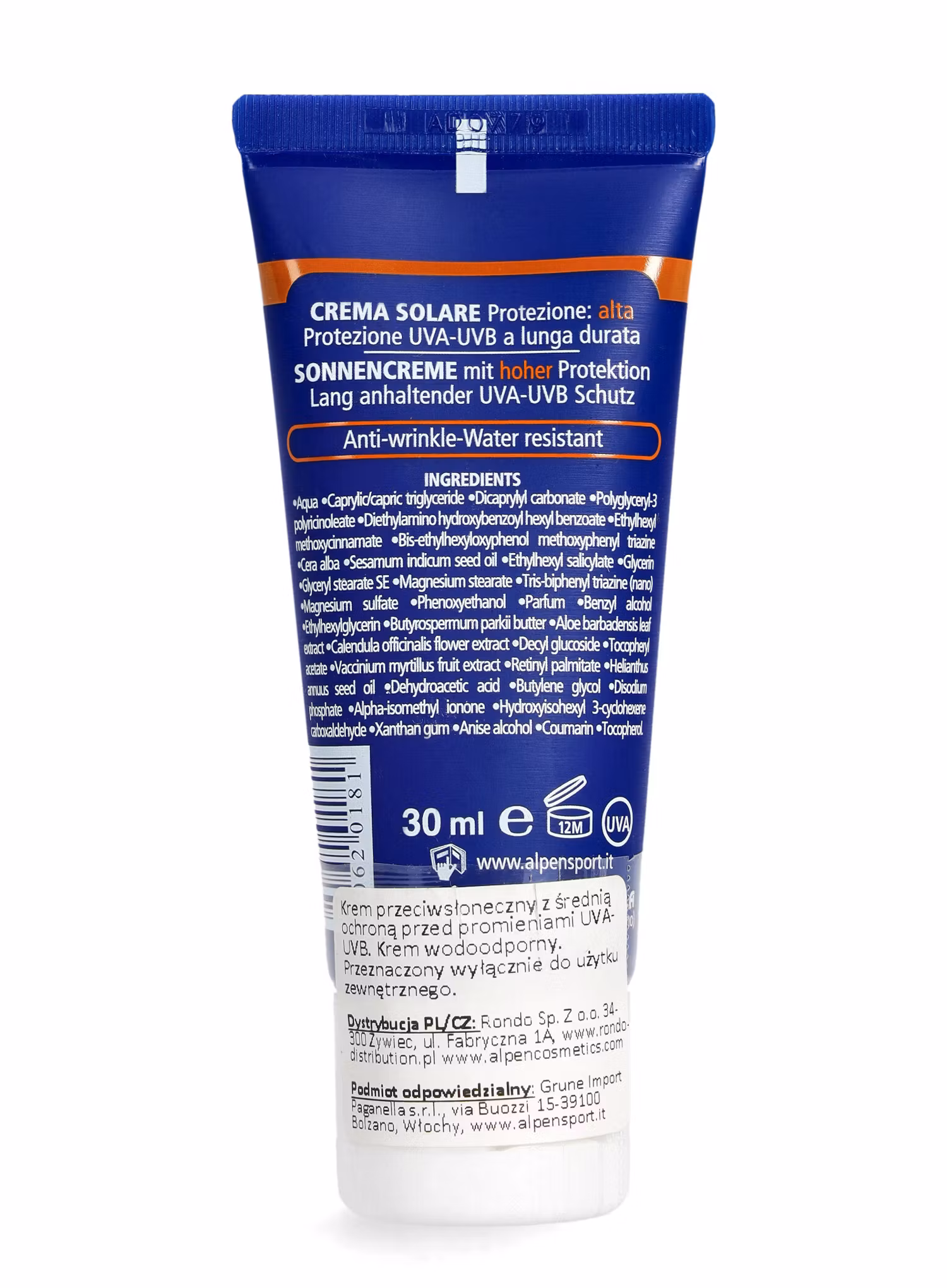 Krém s filtrom Alpen Sun Cream F30