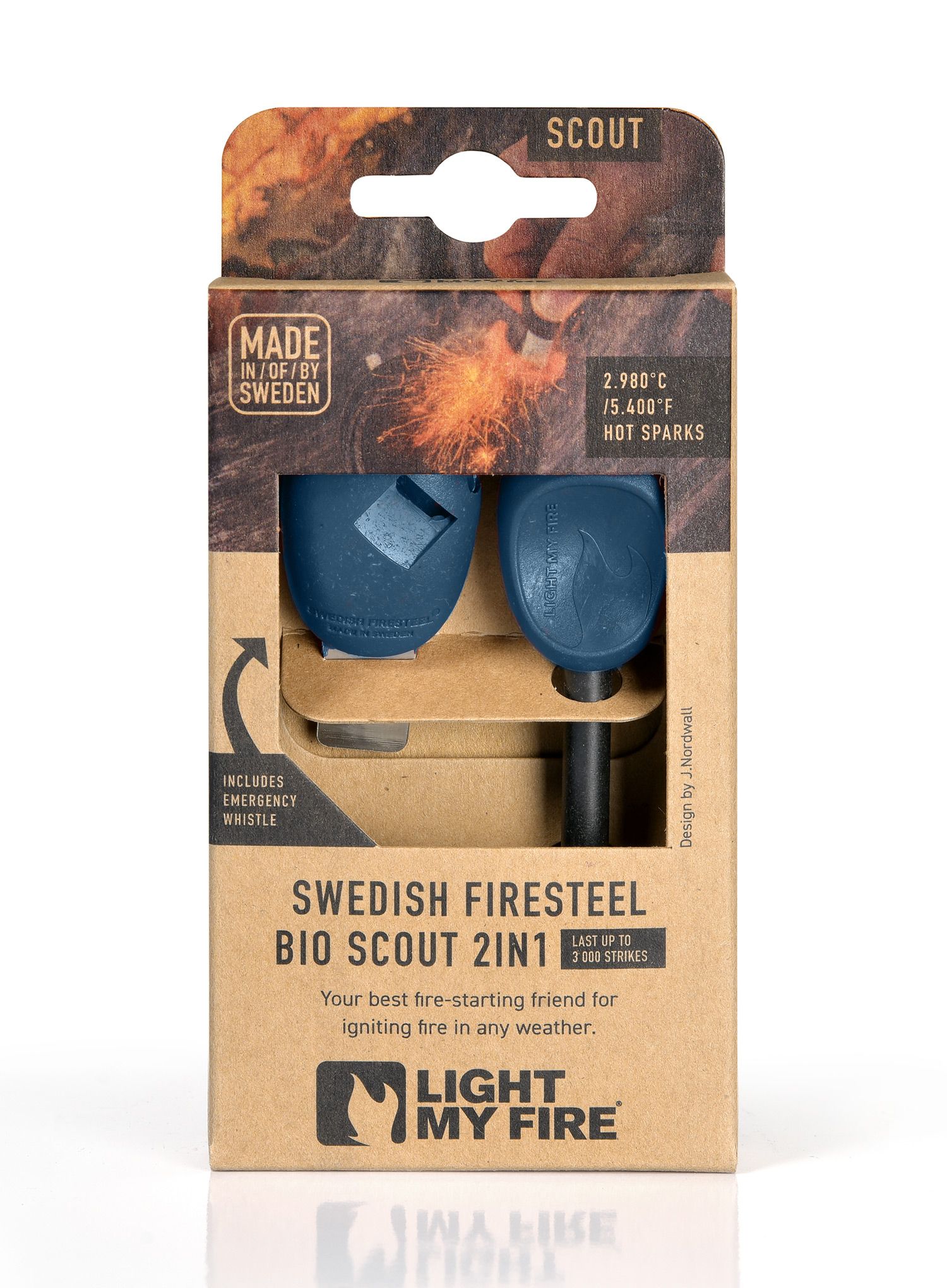 Kresadlo Light My Fire Firesteel Bio Scout - hazy blue