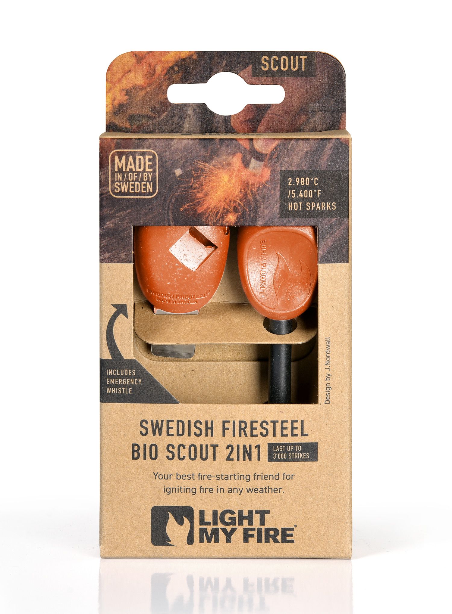 Kresadlo Light My Fire Firesteel Bio Scout - rusty orange