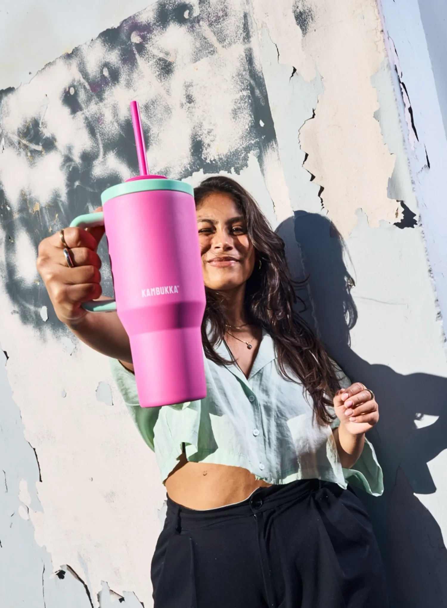 Termohrnček Kambukka Rio Tumbler 950 ml - bubblegum mint 