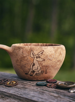 Turistický hrnček Kupilka 12 Moomin Sniff (0,12 l) - brown