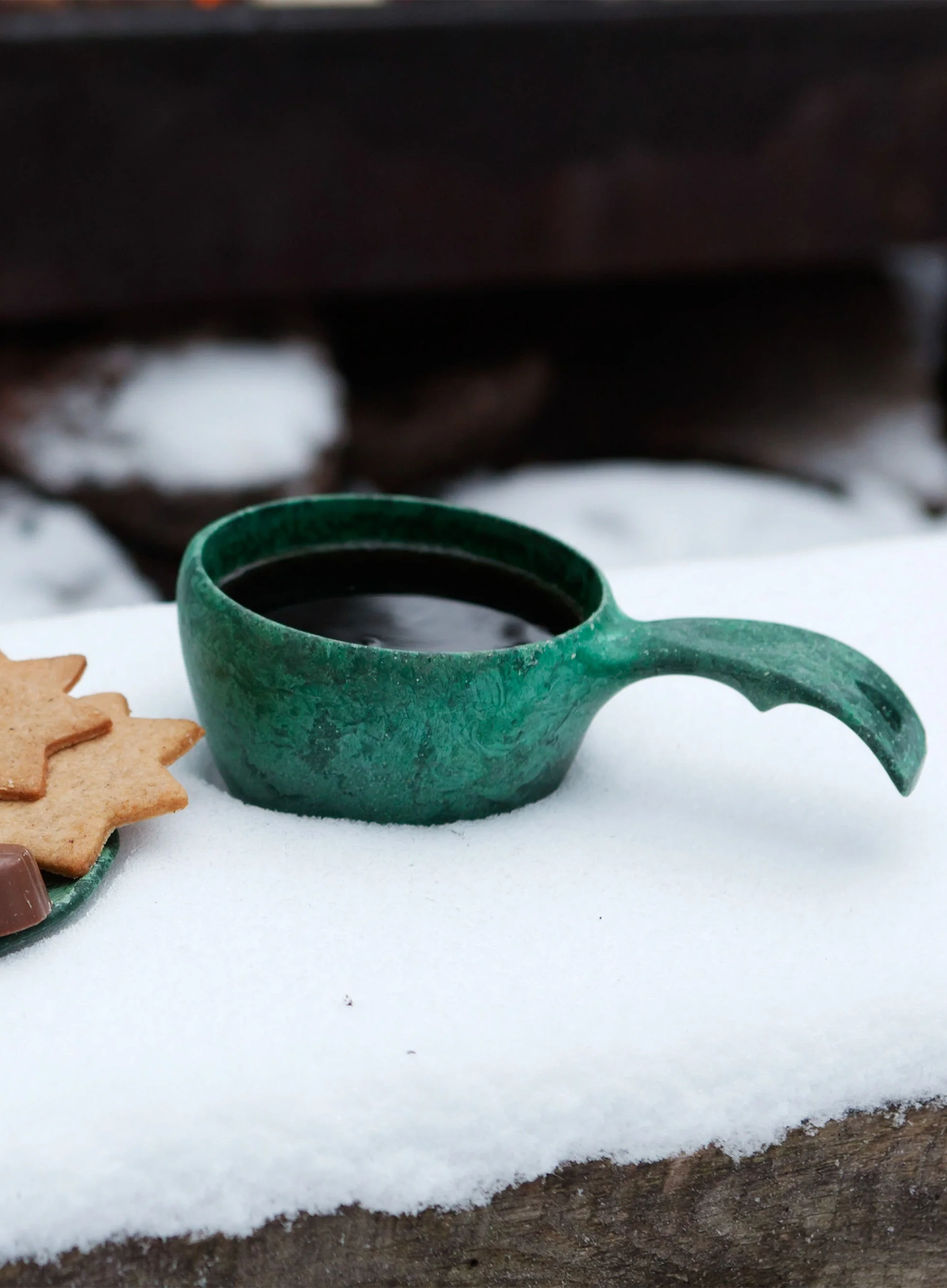 Turistický hrnček Kupilka 21 + Teaspoon (0,21 l) - green