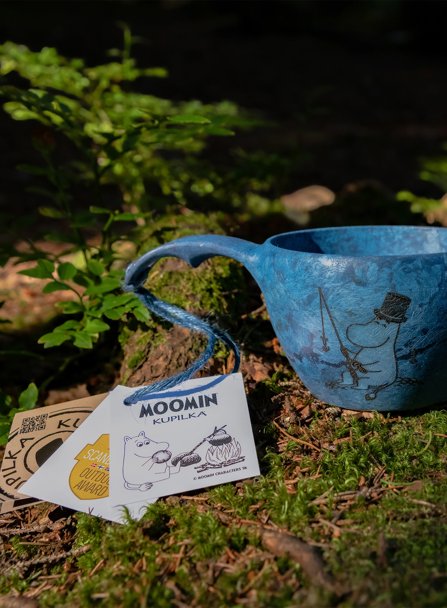 Turistický hrnček Kupilka 37 Moomin Moominpappa (0,37 l) - blue