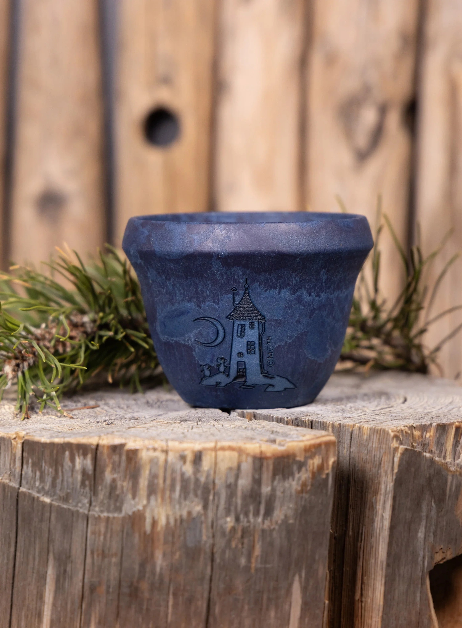 Turistický hrnček Kupilka Suova 20 Moomin Moominhouse (0,2 l) - blue