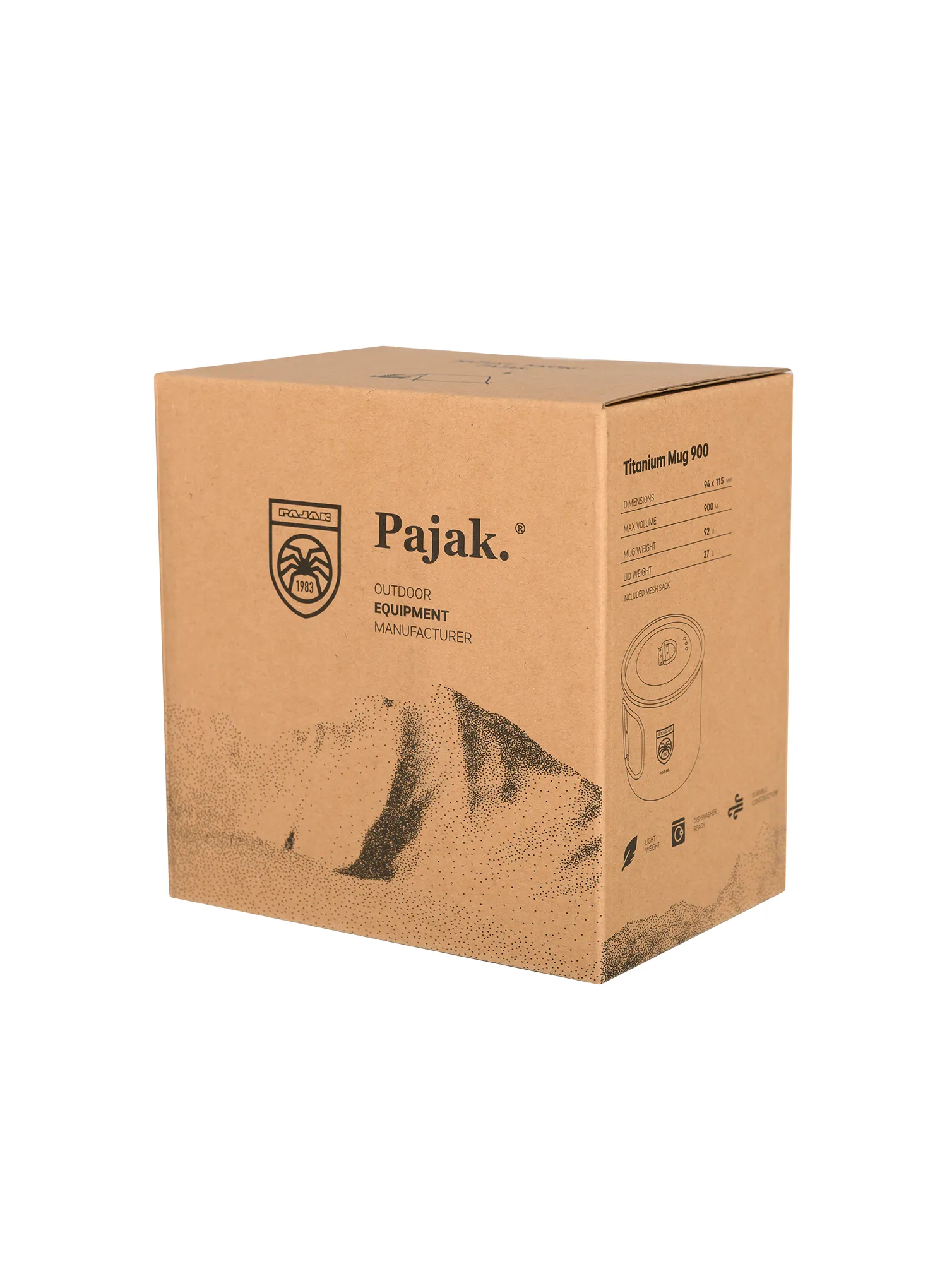 Turistický hrnček Pajak Titanium Mug 900 ml