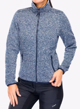 Zimná bunda dámska CMP Page Jacket Zip Hood Detachble Inn.Jacket - black blue