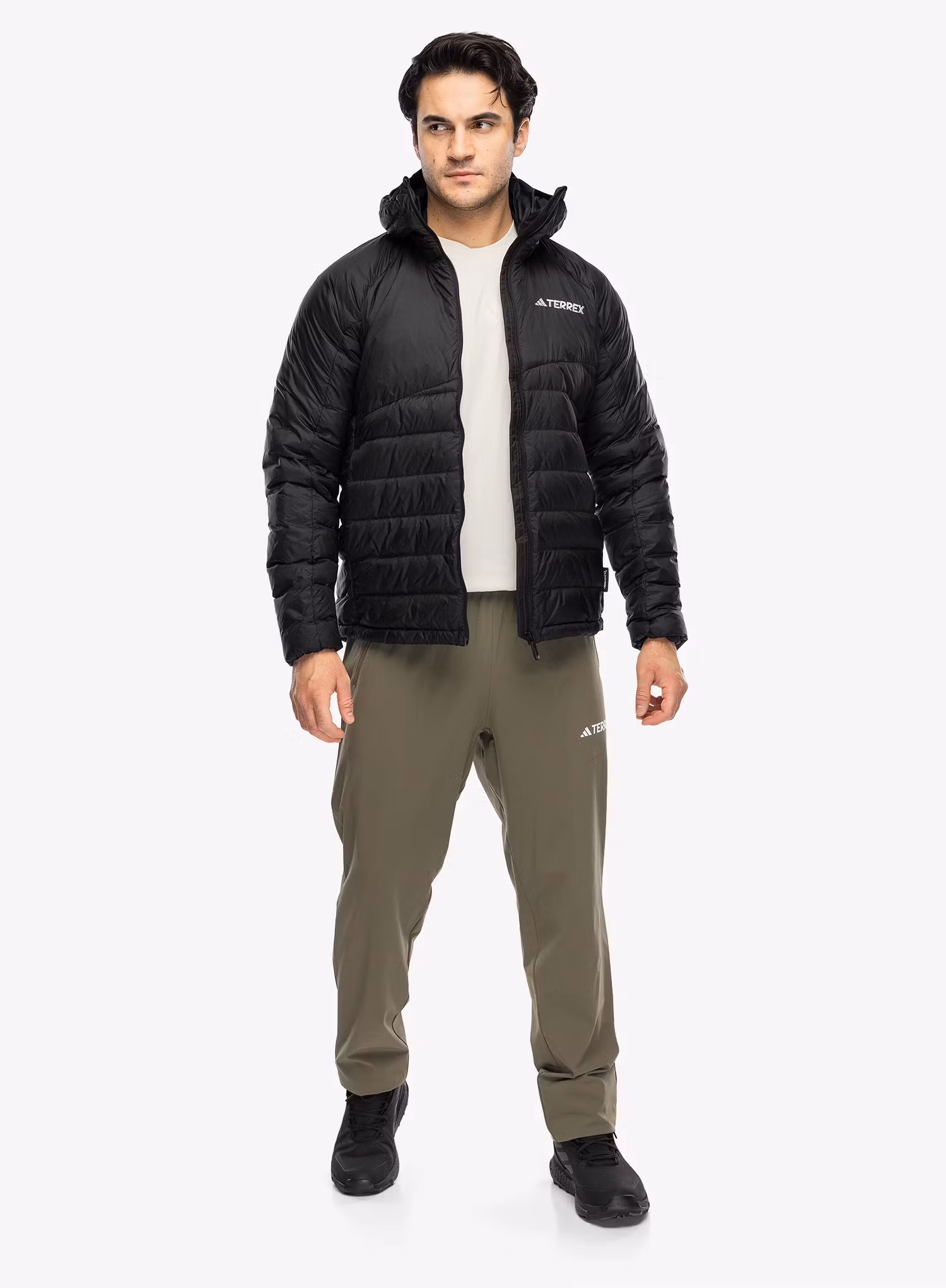Bunda adidas TERREX Xperior CLIMAWARM+ Down Hooded Jacket - black