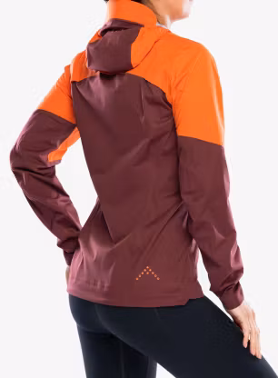 Dámska bežecká bunda Rab Kinetic Ultra Jacket - red grapefruit/deep heather