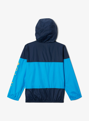 Chlapčenská bunda Columbia Flash Challenger Windbreaker - compass blue/collegiate navy