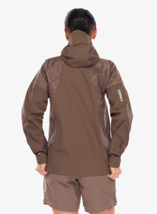 Bunda dámska adidas TERREX Xperior 2.5L Hybrid Primeknit Climaproof Jacket - trace brown
