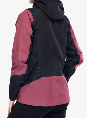 Bunda dámska adidas TERREX Xperior Hybrid Primeknit Rain Jkt - quiet crimson/black