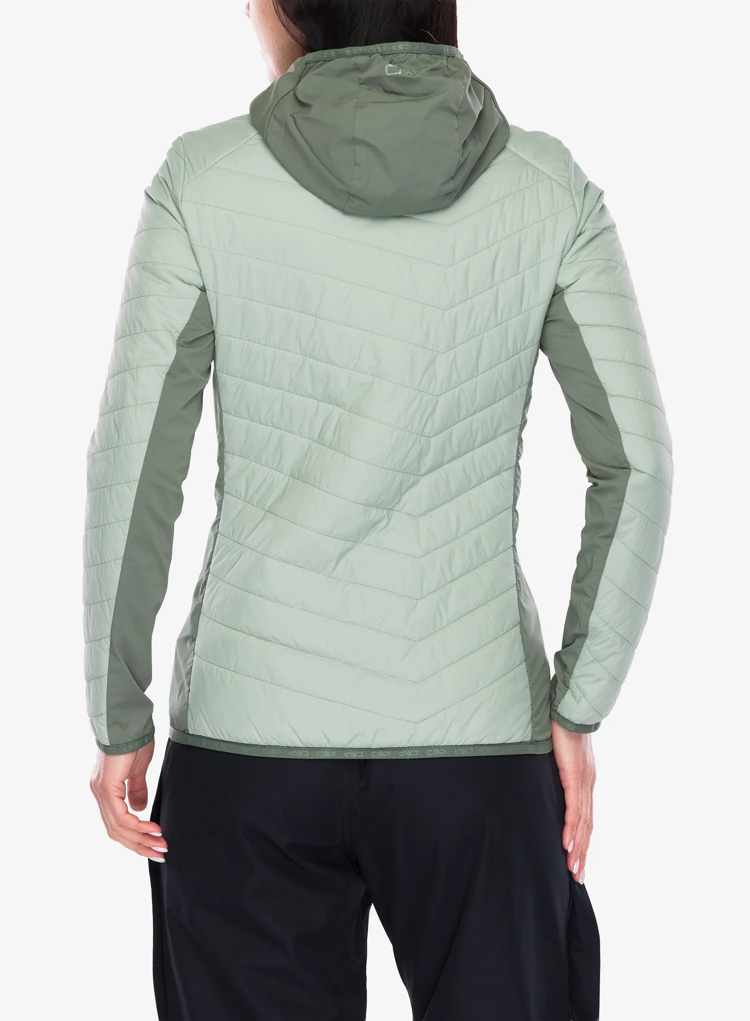 Bunda dámska CMP Yurexa Jacket Hybrid Fix Hood - pistacchio
