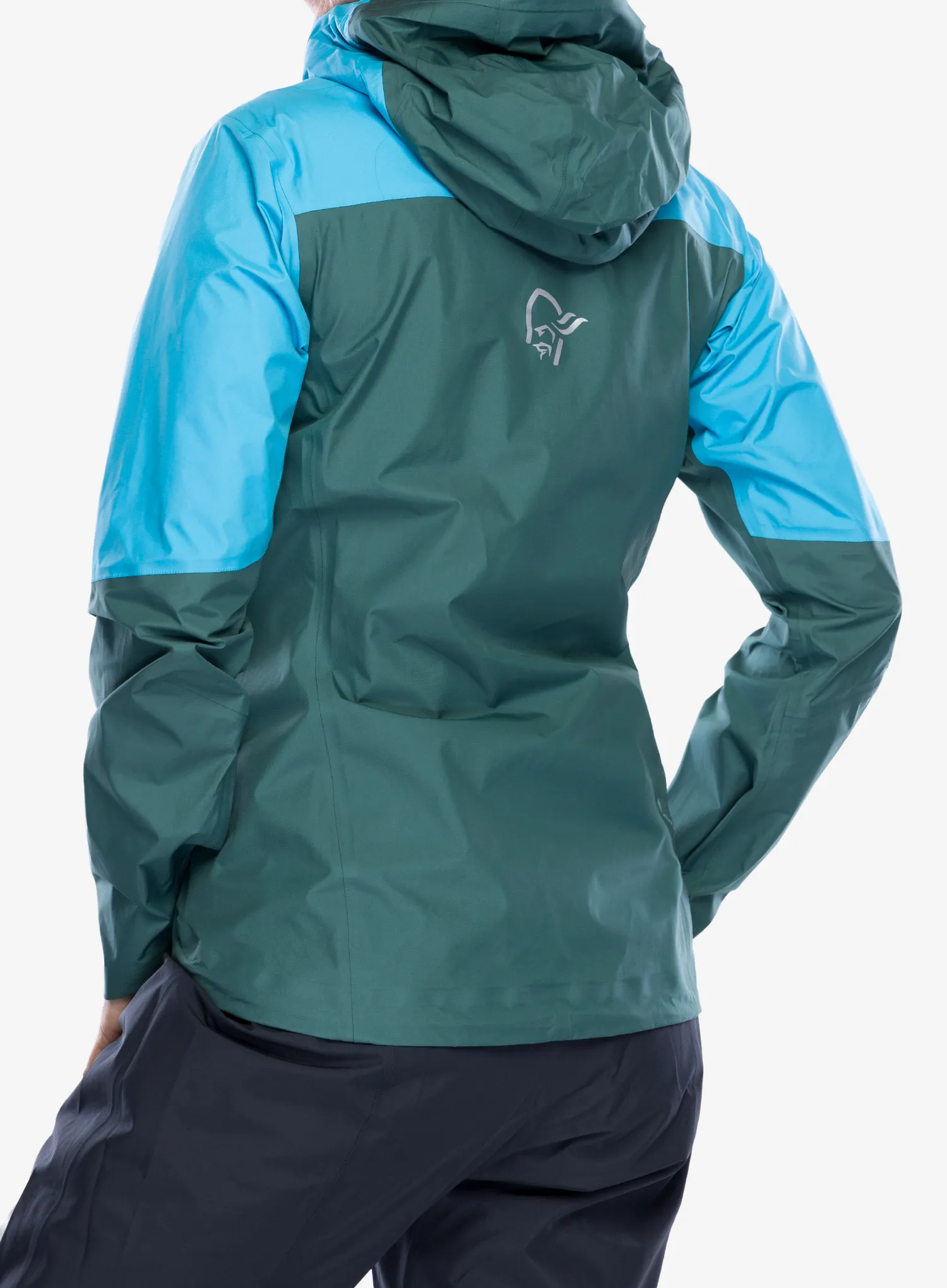 Bunda dámska Norrona Falketind Gore-Tex Paclite Jacket - aquarius/north atlantic