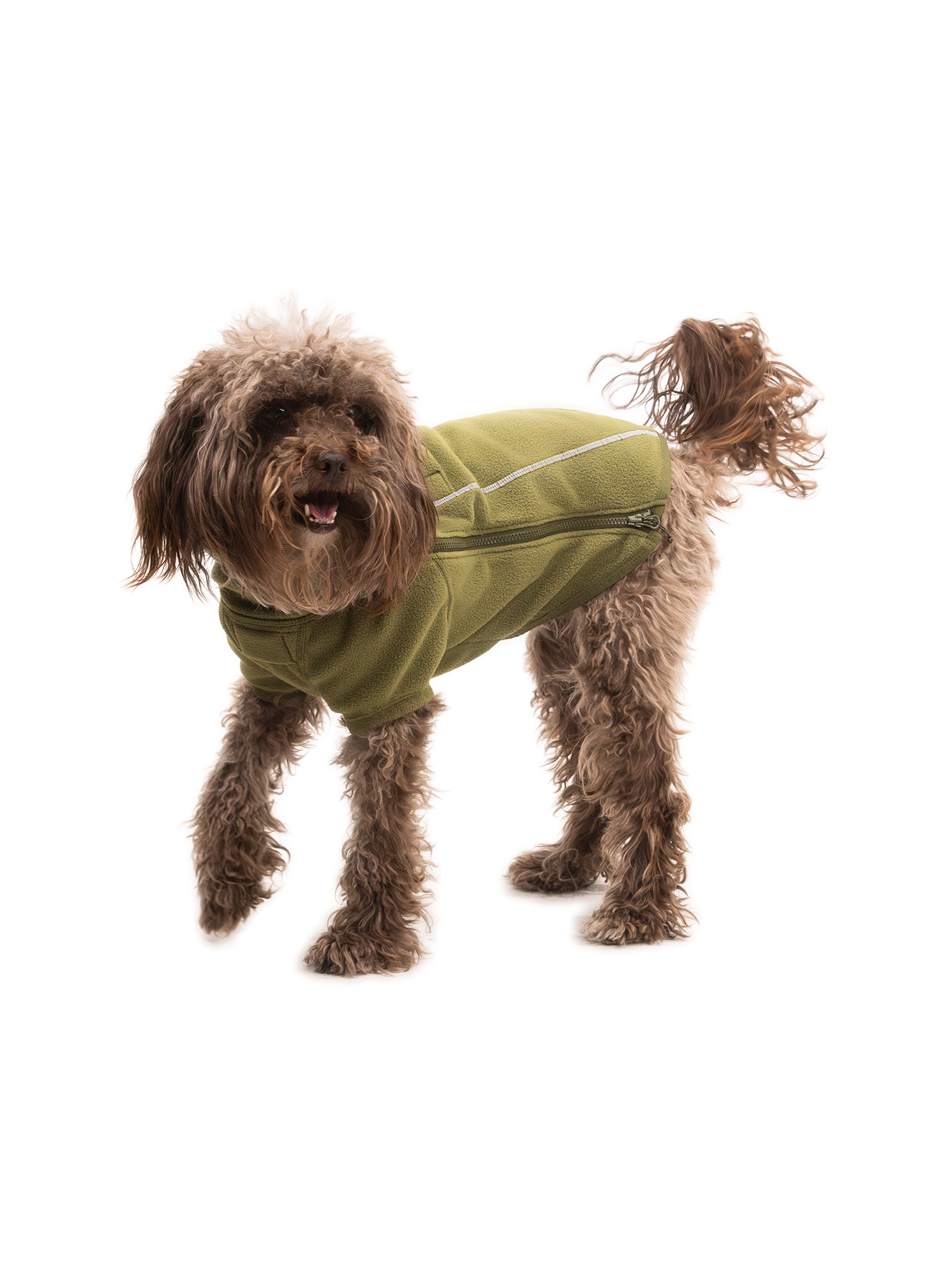 Bunda pre psa Ruffwear Climate Changer Fleece Jacket - cedar green