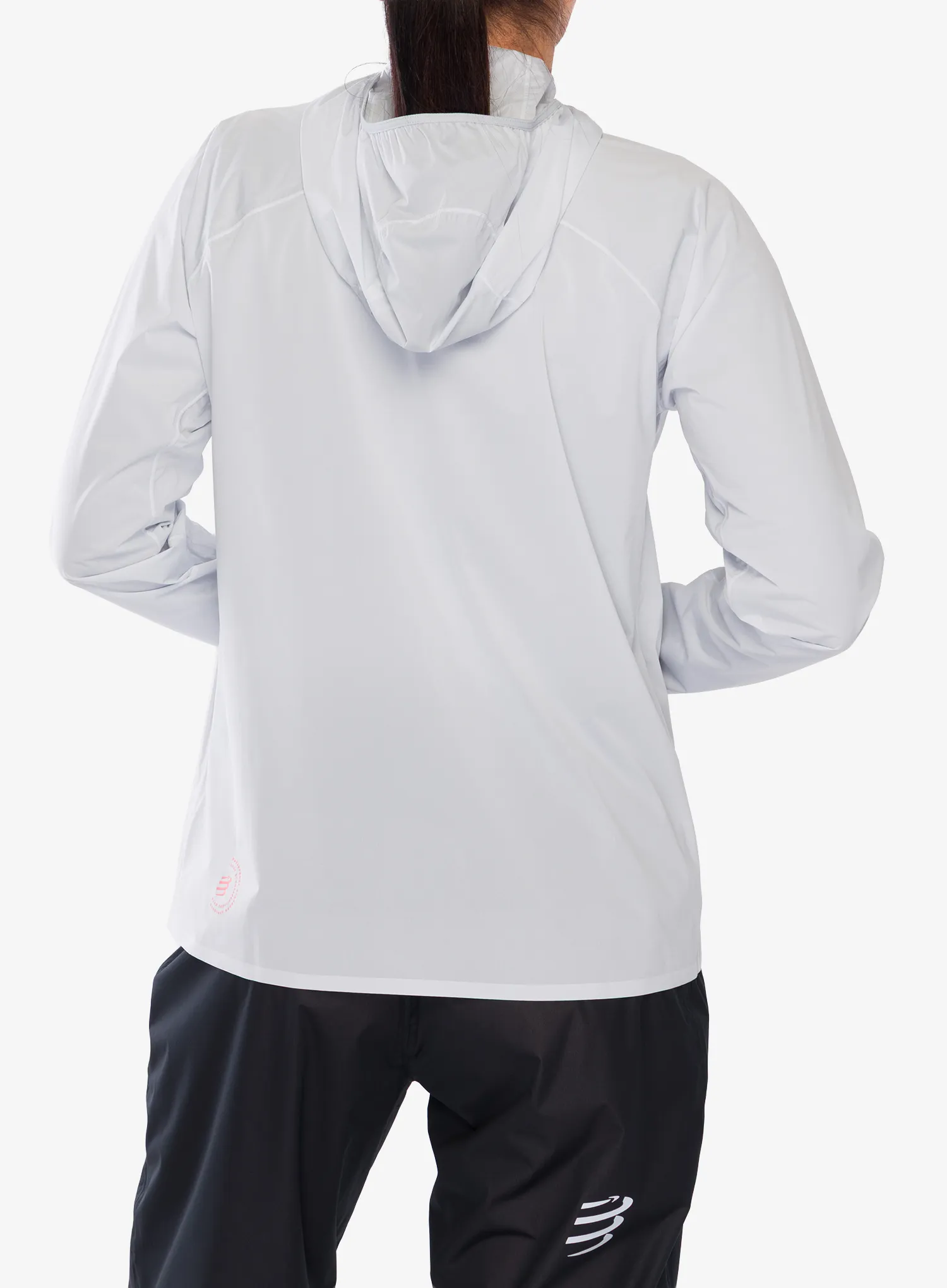 Bežecká bunda dámska Compressport Hurricane Waterproof 10/10 Jacket - grey dawn
