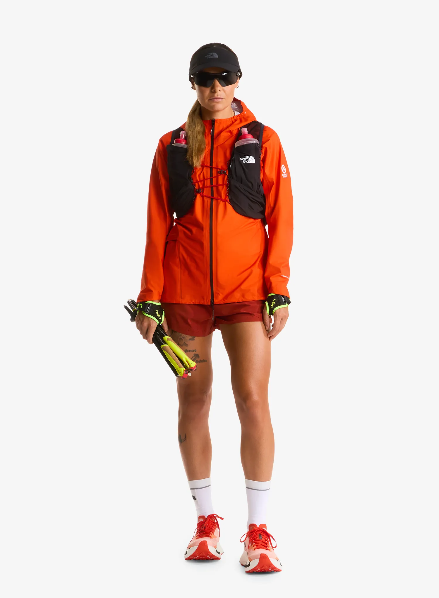 Bežecká bunda dámska The North Face Summit Superior FL Jacket - lava red